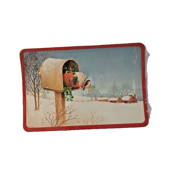 NOS Vintage Hallmark Christmas Postcards Set of 20 Season’s Greetings Mailbox - Picture 1 of 5